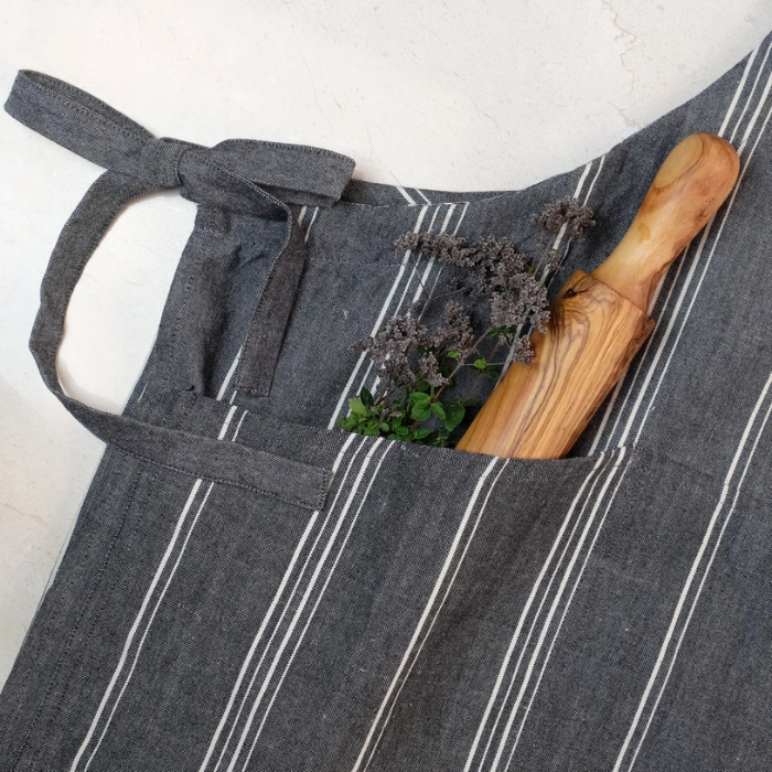 Full Length Stripe Apron