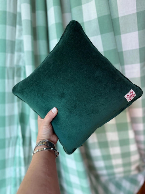 Greens Are Good For You Needlepoint Golf Pillow