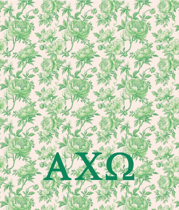 Sorority Floral Minky Blanket