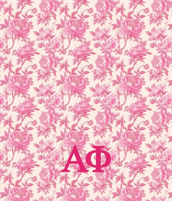 Sorority Floral Minky Blanket