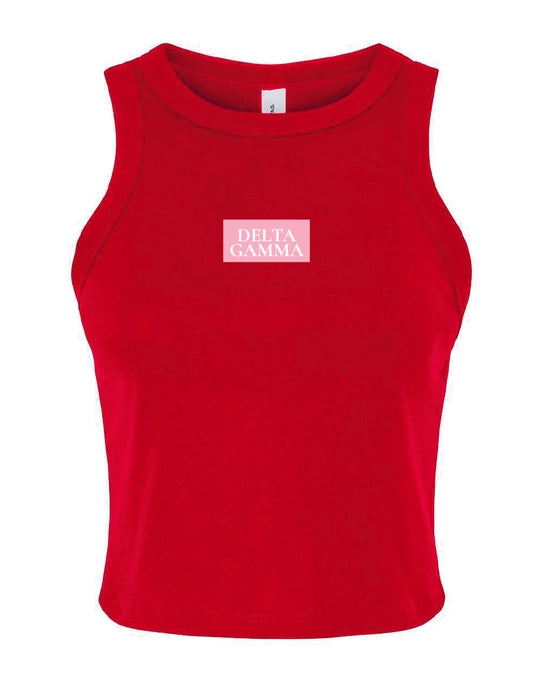 Sorority Patch Tank- Large Patch