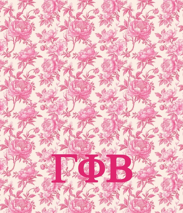 Sorority Floral Minky Blanket