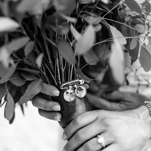 Heirloom Photo Bouquet Pin