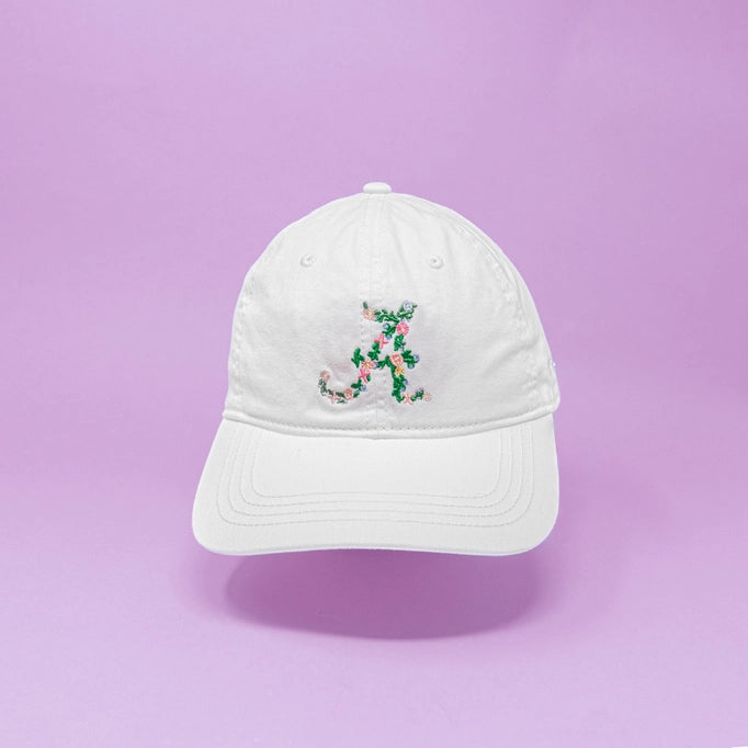 Floral Greek Letter Cap