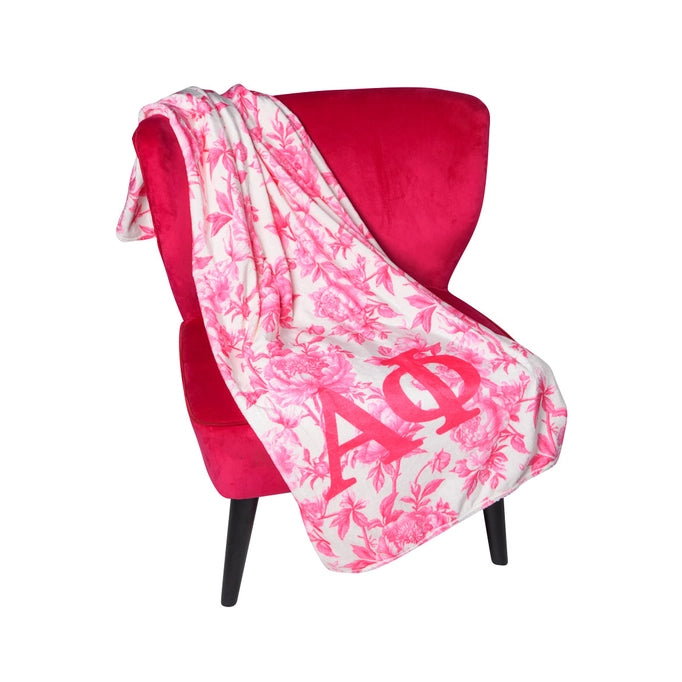 Sorority Floral Minky Blanket